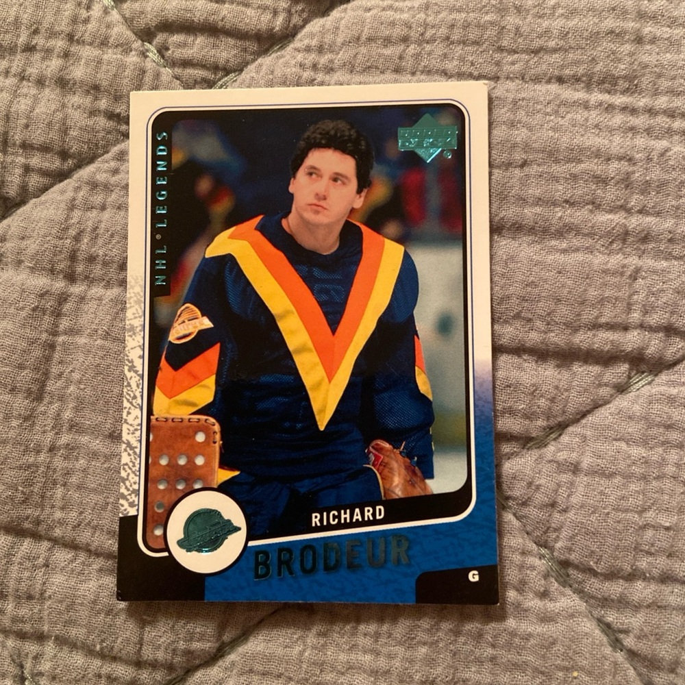NHL Legends Trading Card - Richard Brodeur and Glenn Hall
